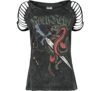 Rock Rebel by EMP T-Shirt With Old School Print T-Shirt grey XXL
