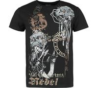 Rock Rebel by EMP T-shirt with old school snake print T-Shirt black S
