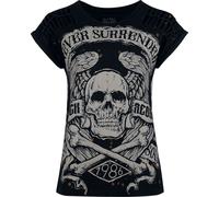 Rock Rebel by EMP T-Shirt with Skull Print T-Shirt black XXL