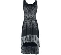 Rock Rebel by EMP To Make A Long Story Short Medium-length dress black white L