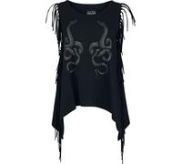 Rock Rebel by EMP Top with fringes Top black
