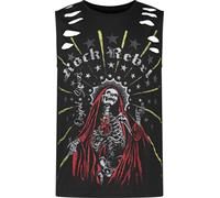 Rock Rebel by EMP Top With Skeleton Madonna Frontprint Vest black XL