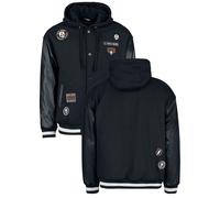 Rock Rebel by EMP Varsity jacket with faux leather details Varsity Jacket black XL