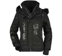 Rock Rebel by EMP Winter jacket With shiny prints Winter Jacket black