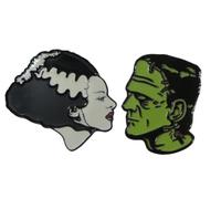 Rock Rebel Universal Bride And Frankenstein Glow In The Dark Pin Set