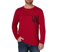 Rock & Republic Men's Long Sleeve T-Shirt, Red, S
