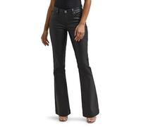Rock & Republic Women's Kasandra Mid Rise Bootcut Jean, Black List - Coated Black, 12