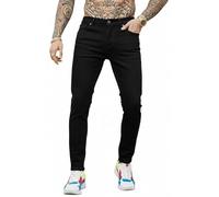 Rock Rivet Men’s Jeans Professional Business Casual Jean - Modern Straight Regular Fit Leg Stretch Denim, Classic Office Pants for Men, Waist 30-40, Inseam 30-34 (UK, Waist & Inseam, 32, 30, Black)