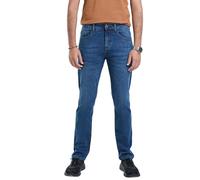 Rock Rivet Mens Stretch Slim Fit Jeans Classic Denim Regular Fit Comfort Jean All Waist Sizes (UK, Waist & Inseam, 38, 32, Blue)
