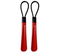 Rock Rivet Shoe Horn, Long Handled 30cm Taking Boots on/off with Comfort Grip, Plastic Shoehorn for Men, Women, Elderly and Seniors (1, Red)
