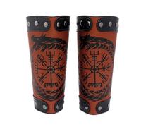 Rock Roll Arm Guard Role Play Arm Gauntlet Vintage Armband Dragon Arm Guard Festival Costume PU Leather Arm Bracer