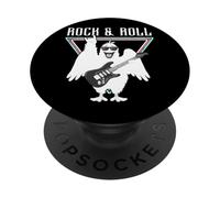Rock & Roll Chick Playing Electric Guitar PopSockets Adhesive PopGrip