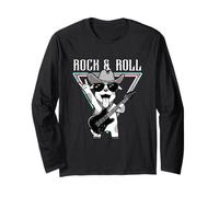 Rock & Roll Goat with Guitar Vibes Long Sleeve T-Shirt