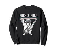 Rock & Roll Pug Guitar Cool Vibes Sweatshirt