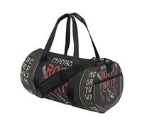 Rock & Roll Retro Vintage Gym Duffel Bag Canvas Travel Weekender Luggage Handbag for Men Women Sports and Overnight