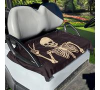 Rock Roll Skeleton Bone Love Golf Cart Seat Towel Blanket Towel Blanket | Golf Cart Seat Towels Summer Comfortable Golf Cart Seat Cover for Men Clubs
