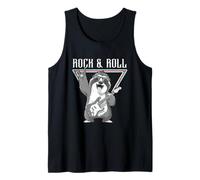 Rock & Roll Sloth Playing Guitar Fun Tank Top