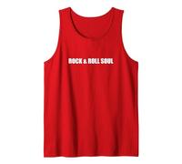 Rock & Roll Soul Tank Top, Men, Red, Small