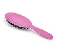 Rock & Ruddle Natural Mixed Bristle Hair Brush for Women and Kids (XL Luxury, 23.5 cm) - Perfect for Wet or Dry Hair, Detangling Smoothing Blowdrying - Designed & Made in UK (Tickled Pink)