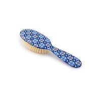 Rock & Ruddle Soft White Natural Boar Bristle Hairbrush for Babies and Young Children | Perfect for Fine Hair Detangling and Smoothing - Tile Blue