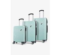Rock Santiago 3 Piece Set Hardshell Suitcases Green