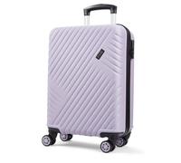 Rock Santiago Purple Cabin Suitcase ABS Hard Shell Lightweight Travel Case Carry