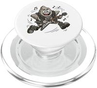 Rock Shaped star Rockstar Funny pun playing guitar humor PopSockets PopGrip for MagSafe