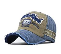 Rock Shark 1969 Embroidery Baseball Cap Classic Adjustable Snapback Dad Hat Vintage Washed Cotton Sports Hats for Men Women, H, Large