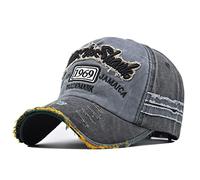 Rock Shark 1969 Embroidery Baseball Cap Classic Adjustable Snapback Dad Hat Vintage Washed Cotton Sports Hats for Men Women, D, Large