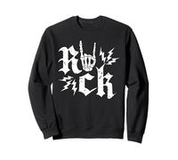Rock Skeleton Hand Gothic Skull Sign Heavy Metal Music Sweatshirt