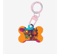 Rock Skeleton Personalized Pet Tags-Quality Acrylic Dog Tags, Custom ID Tags for Pets, Stylish and Durable