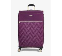 Rock Sloane 8 Wheel Softshell Expandable Suitcase Large Purple