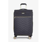 Rock Sloane 8 Wheel Softshell Expandable Suitcase Medium Charcoal
