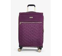 Rock Sloane 8 Wheel Softshell Expandable Suitcase Medium Purple