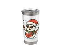 Rock Snowman with Guitar Stainless Steel Insulated Tumbler