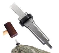 Rock Splitting Wedges - Electric Hammer Chisel, Diamond Head Opener | Robust St Splitter Wedge, Rock Quarrying Tool, Three in Quarrying Wedge for Cement, Rock, St, Block, Marble