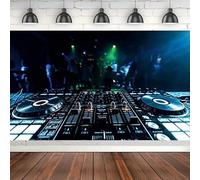 Rock Stage Photography Backdrop Music Party Wall Art Decorations DJ Keyboard Photo Background Banner Poster 300x200cm