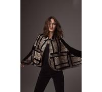 Rock Star Embellished Velvet Cape Top at Free People in Black - female