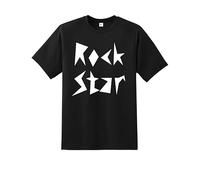 Rock Star Kids T-Shirt - Guitar & Drums Music Tee | Rock n Roll Heavy Metal Band Shirt for Boys & Girls | Unisex Children’s Top | Cool Birthday Gift for Young Music Fans Black
