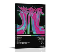 Rock-Star-Stray Kids Waterproof And Stain Resistant Wall Paintings High-definition Spray Painted Decorative Paintings Study And Coffee Shop Decorations Fade ResistantFrame-style08x12inch(20x30cm)