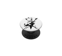 Rock Star Terrier Dog Playing Electric Guitar Funny Westie PopSockets Adhesive PopGrip
