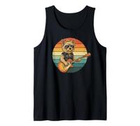 Rock Star Yorkie, Cool Yorkshire Terrier with Guitar Tank Top