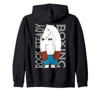 Rock Steady Boxing Handsome Bear Beat Parkinson's Zip Hoodie
