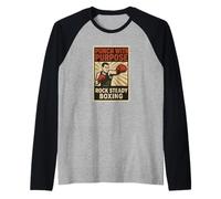 Rock Steady Boxing Parkinson's Punch with Purpose Gentleman Raglan Baseball Tee