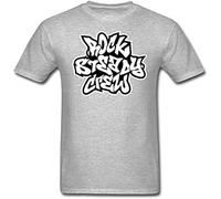 Rock Steady Crew T-Shirt Old School Hip-Hop New York B-Boy Crew Tee De La Soul T-Shirt Grey XL