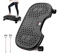 Rock Stepper - Leg Exercisers with Elastic Rubber for Toning, Quiet Step Exercise Equipment - for Glutes, Abdomen and Hips in Living Room, Bedroom, Office Indoor for Women