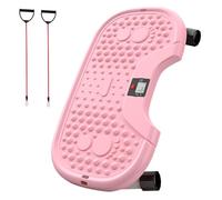 Rock Stepper Leg Trainer with Resistance Band, Compact Fitness Stepper with Side Oscillation for Exercises, for Buttocks, Abdomen, Upper Body, Living Room, All