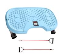 Rock Stepper - Portable Rock Machine Step by step by side to side, Steps â Paşo with Resistance Band | Pàsos ä pasö para legs pàra glutes Abs Core Body Part Exercise dë Pier