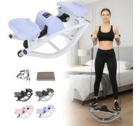 Rock Stepper Side to Side Lateral Rocking Fitness Stepper Machine with Digital Display - Portable Mini Step Rocker for Home Cardio Training Apartment Dorm Office Workout Equipment(Purple)