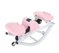 Rock Stepper Space-Saving Mini Stepper - Low-Impact Home Exercise Machine With Resistance Bands & Digital Tracker, Home Workout Equipment For Women, Exercise Equipment(Pink)
